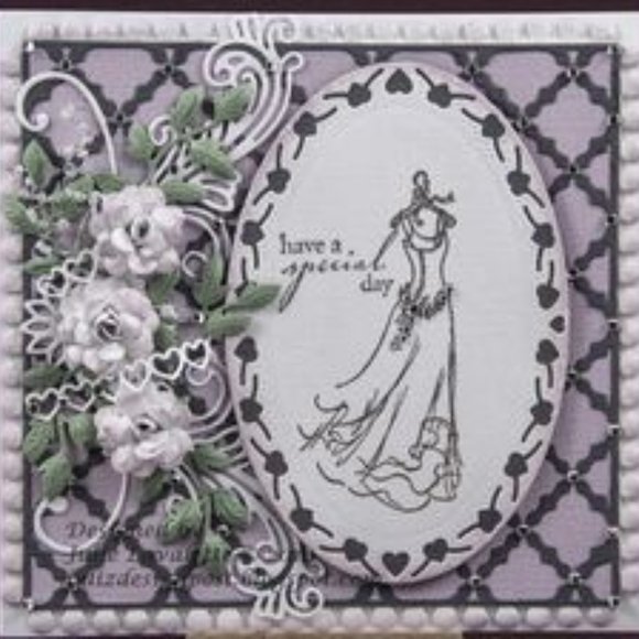 Lot of 2 Cheery Lynn stacker 3-pc frames dies (heart coved RECTANGLE,heart OVAL) - Picture 6 of 6